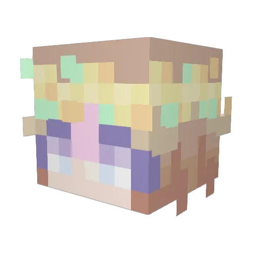 Kswizzleee96 Minecraft avatar head, 3D render
