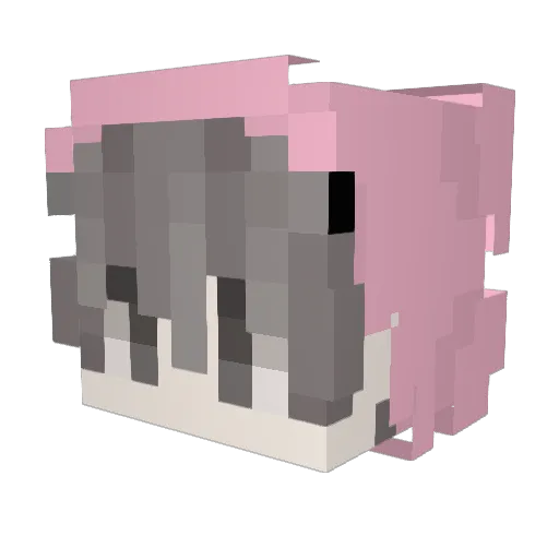 Ksywa__ Minecraft avatar head, 3D render