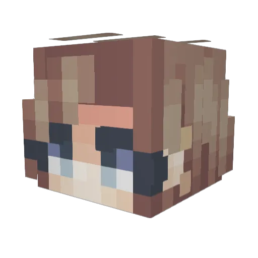Kt378 Minecraft avatar head, 3D render