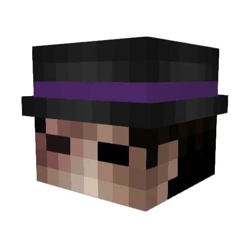 KtPawPaw Minecraft avatar head, 3D render