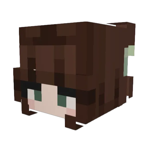 Ktangel03 Minecraft avatar head, 3D render