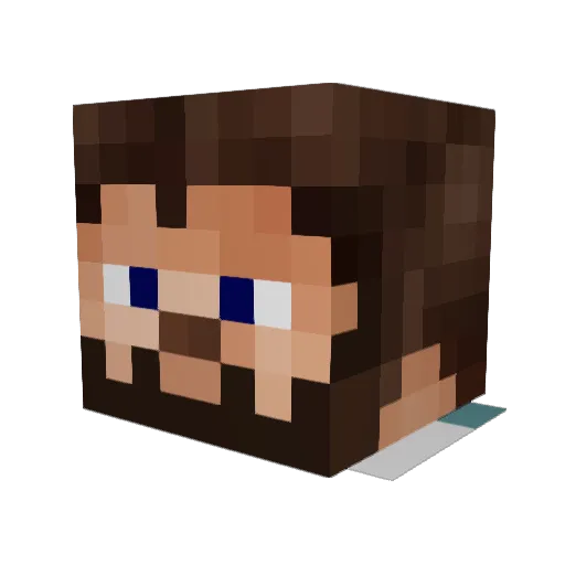 Kthalis Minecraft avatar head, 3D render