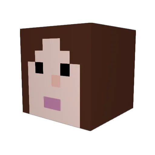 Kthiede12 Minecraft avatar head, 3D render
