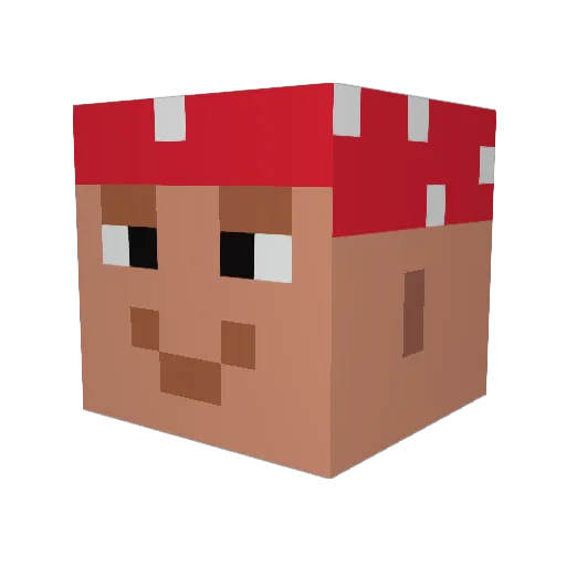 KtisHIM Minecraft avatar head, 3D render