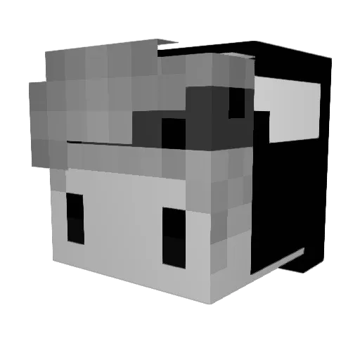 KtoH Minecraft avatar head, 3D render