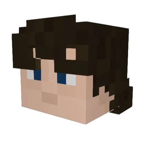 Ktrooper11 Minecraft avatar head, 3D render