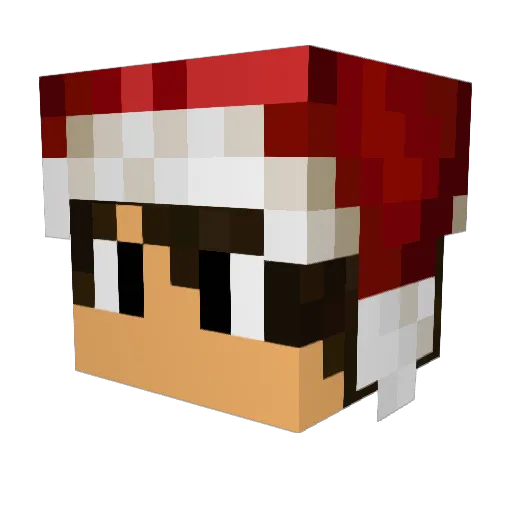 Kttk7 Minecraft avatar head, 3D render