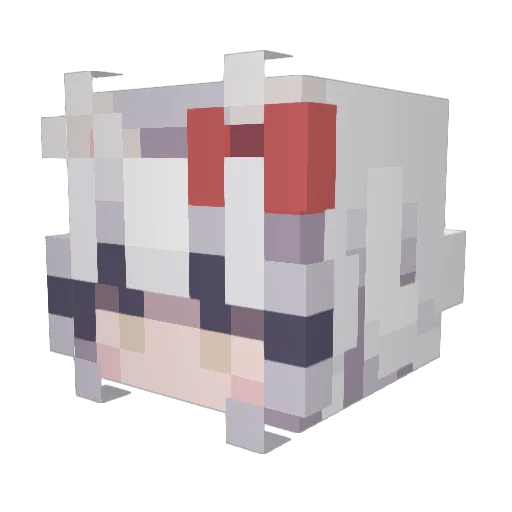 Ku0llut Minecraft avatar head, 3D render