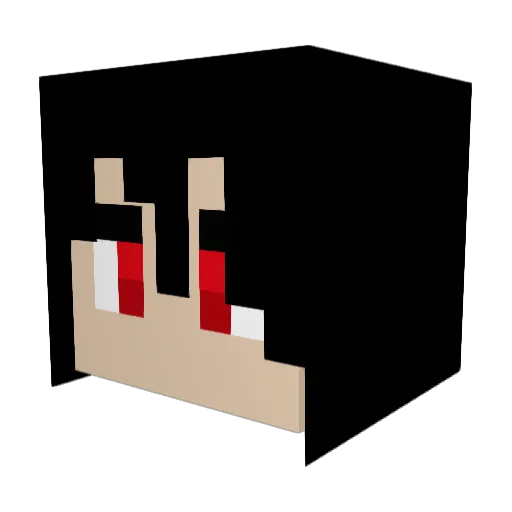 KuBeK291 Minecraft avatar head, 3D render