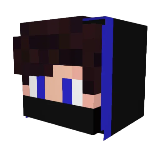 KuBuS215 Minecraft avatar head, 3D render