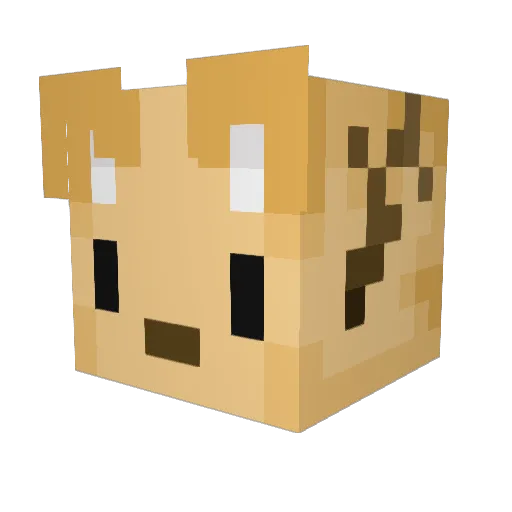 KuCaN_ Minecraft avatar head, 3D render