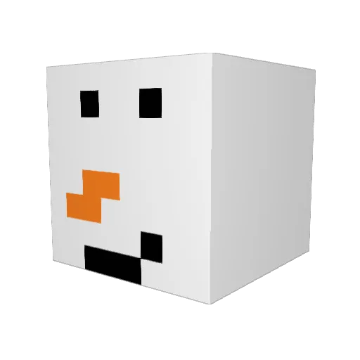 KuHZooM Minecraft avatar head, 3D render