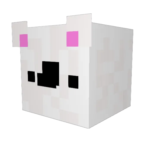 KuMiNo_ Minecraft avatar head, 3D render