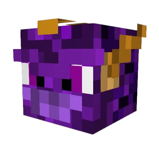 KuRisMa Minecraft avatar head, 3D render