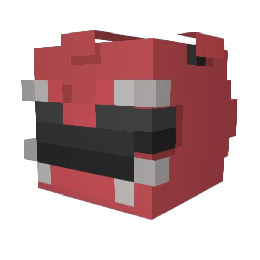 KuRoKoO04 Minecraft avatar head, 3D render