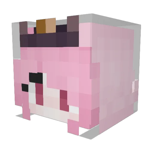 KuRuuuM Minecraft avatar head, 3D render