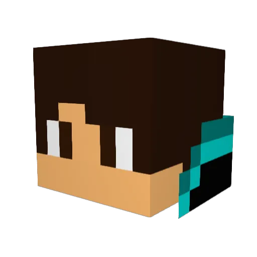 KuShMaStErR Minecraft avatar head, 3D render