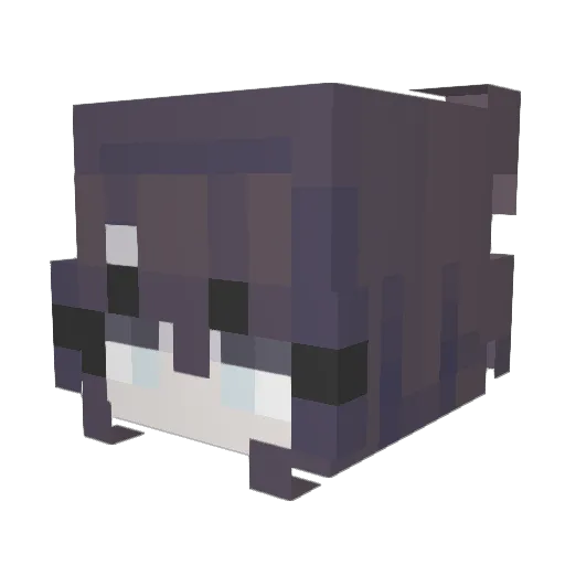 KuWisp Minecraft avatar head, 3D render