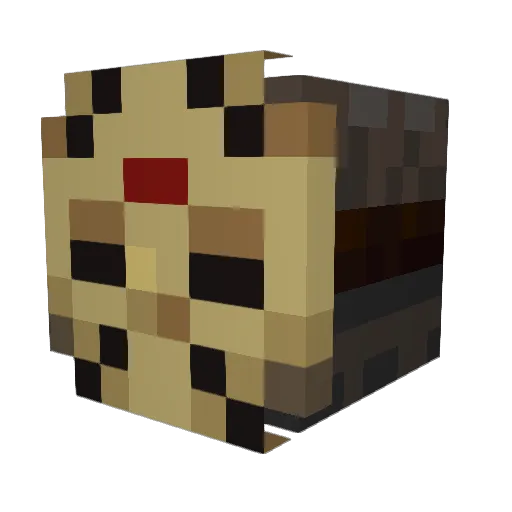 Kuadere Minecraft avatar head, 3D render