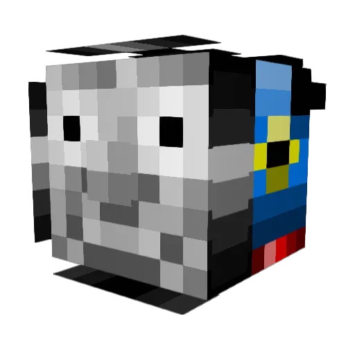 Kuakit0 Minecraft avatar head, 3D render
