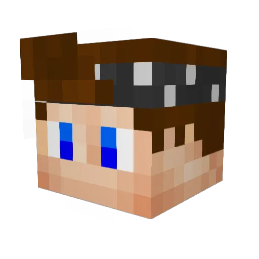 KualaTMT Minecraft avatar head, 3D render