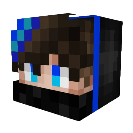 Kuanyuchen Minecraft avatar head, 3D render