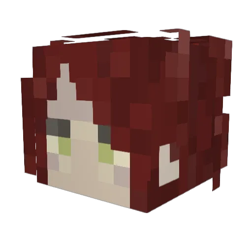Kuart_ Minecraft avatar head, 3D render