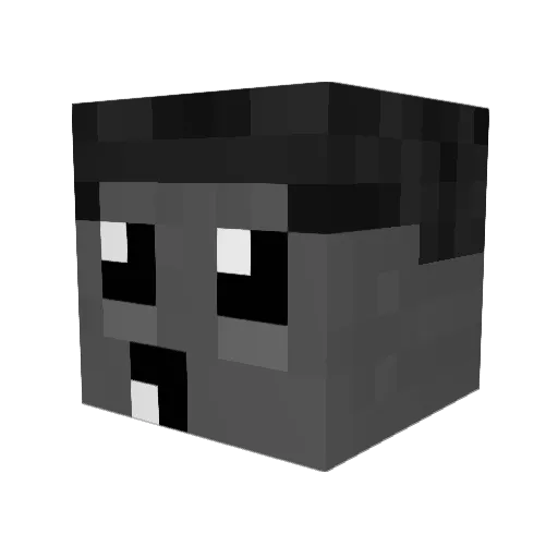 Kuayro Minecraft avatar head, 3D render