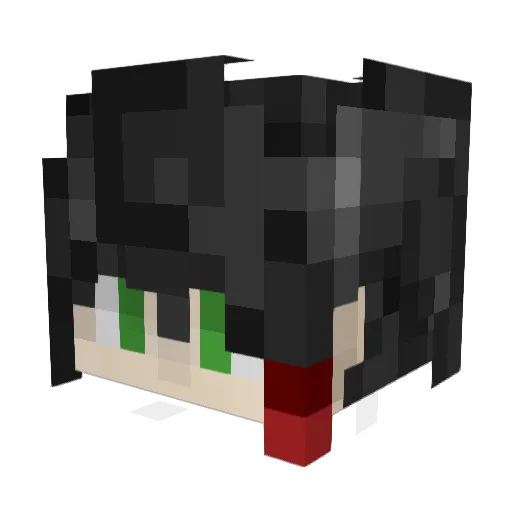 KubLel1314 Minecraft avatar head, 3D render
