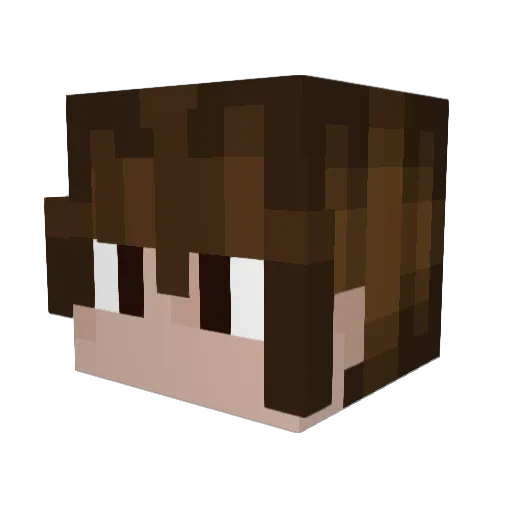 Kuba007h Minecraft avatar head, 3D render