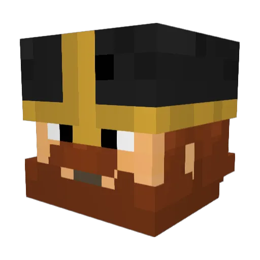 Kuba12135 Minecraft avatar head, 3D render