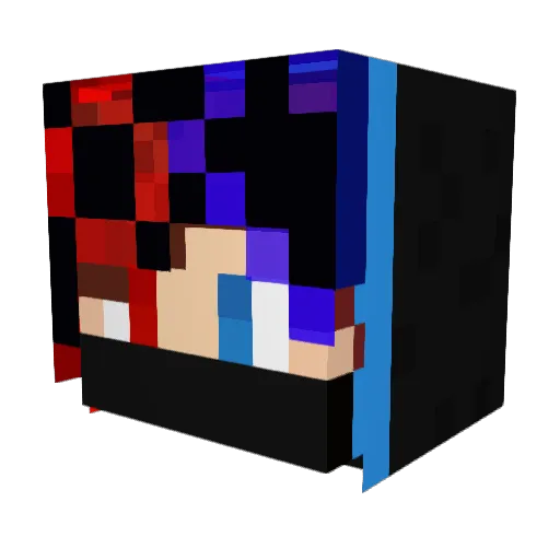 Kuba168 Minecraft avatar head, 3D render