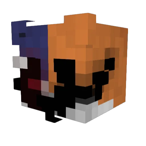 KubaBabilon Minecraft avatar head, 3D render