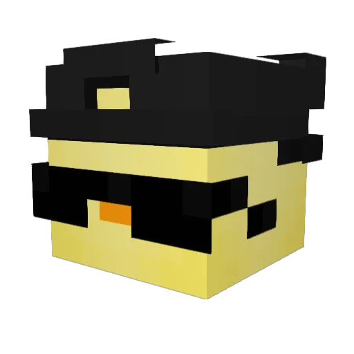 KubaEm15 Minecraft avatar head, 3D render