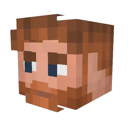 KubaH735 Minecraft avatar head, 3D render