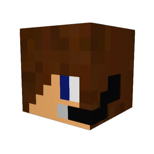 KubaKozakHD Minecraft avatar head, 3D render