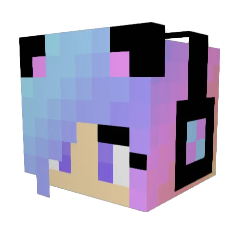 KubaKwiatkowski Minecraft avatar head, 3D render