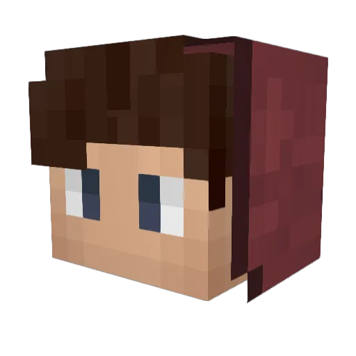 Kuba_Maslak Minecraft avatar head, 3D render
