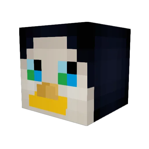 Kuba_Vavra Minecraft avatar head, 3D render