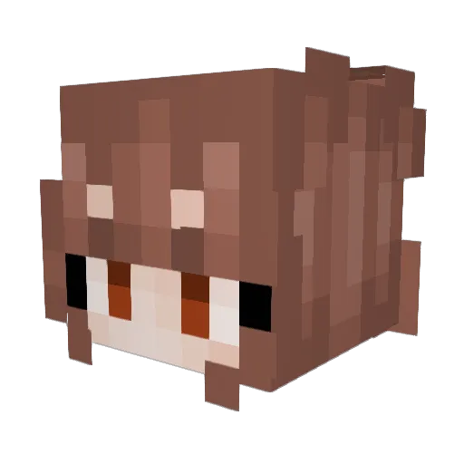 Kubahpr Minecraft avatar head, 3D render