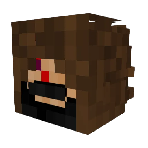 Kubaq453 Minecraft avatar head, 3D render