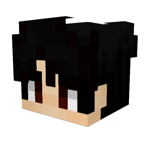 Kubasonek Minecraft avatar head, 3D render