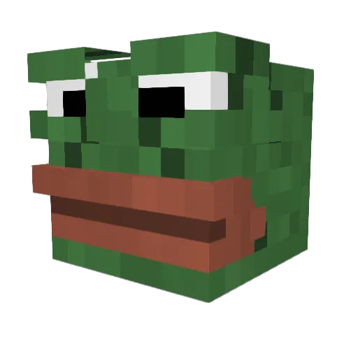 KubbyChan Minecraft avatar head, 3D render