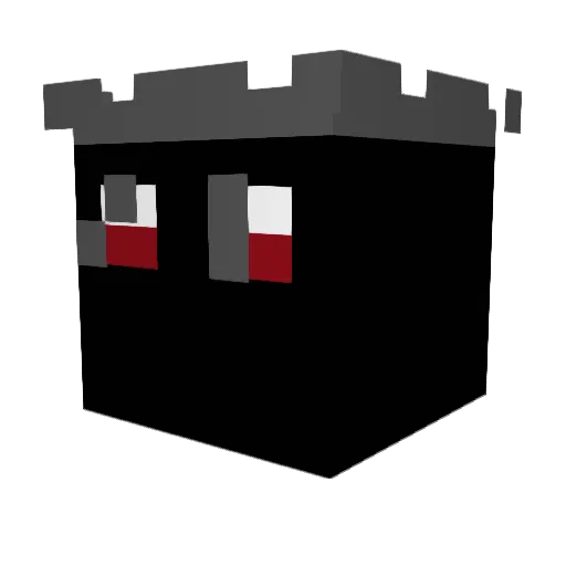 Kubcheto Minecraft avatar head, 3D render