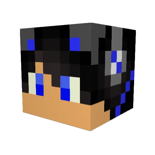 Kubcio9 Minecraft avatar head, 3D render