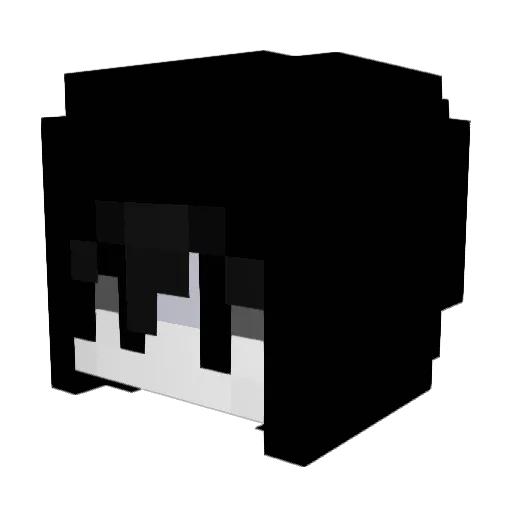 Kubciu6 Minecraft avatar head, 3D render