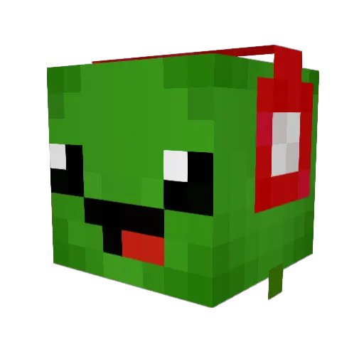 Kubek144 Minecraft avatar head, 3D render