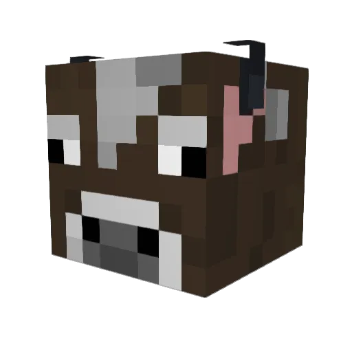Kubek33 Minecraft avatar head, 3D render