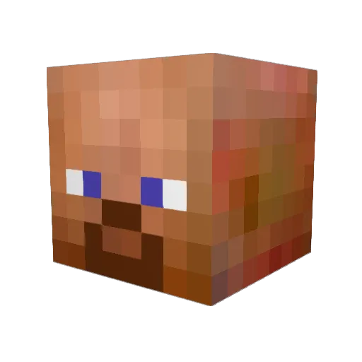 KubekJestem Minecraft avatar head, 3D render