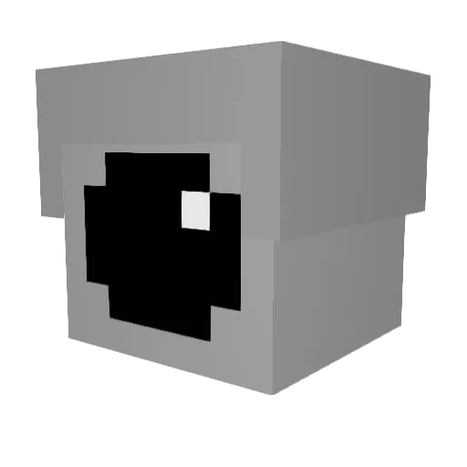 Kubeq_38 Minecraft avatar head, 3D render